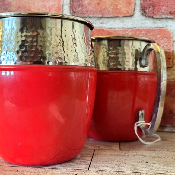 Hammered metal mule mugs - Picture 5 of 5